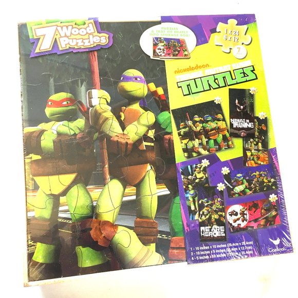 Teenage Mutant Ninja Turtles Box of Seven Puzzles NWT - Picture 2 of 11